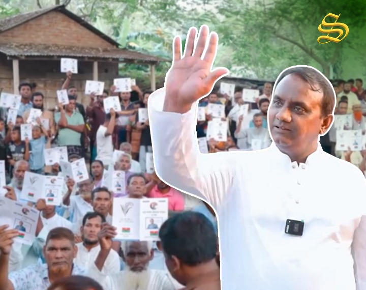 মো. শেখ সাদী বিএনপির ৩১ দফার বার্তা পৌঁছে দিতে কুষ্টিয়া-০৪ এলাকায় জনসংযোগ করছেন